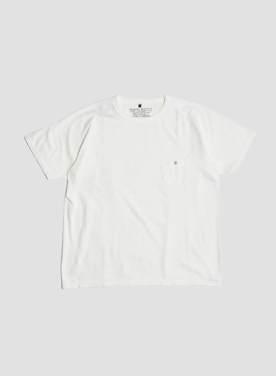 5.6oz Basic T-Shirt in Off White