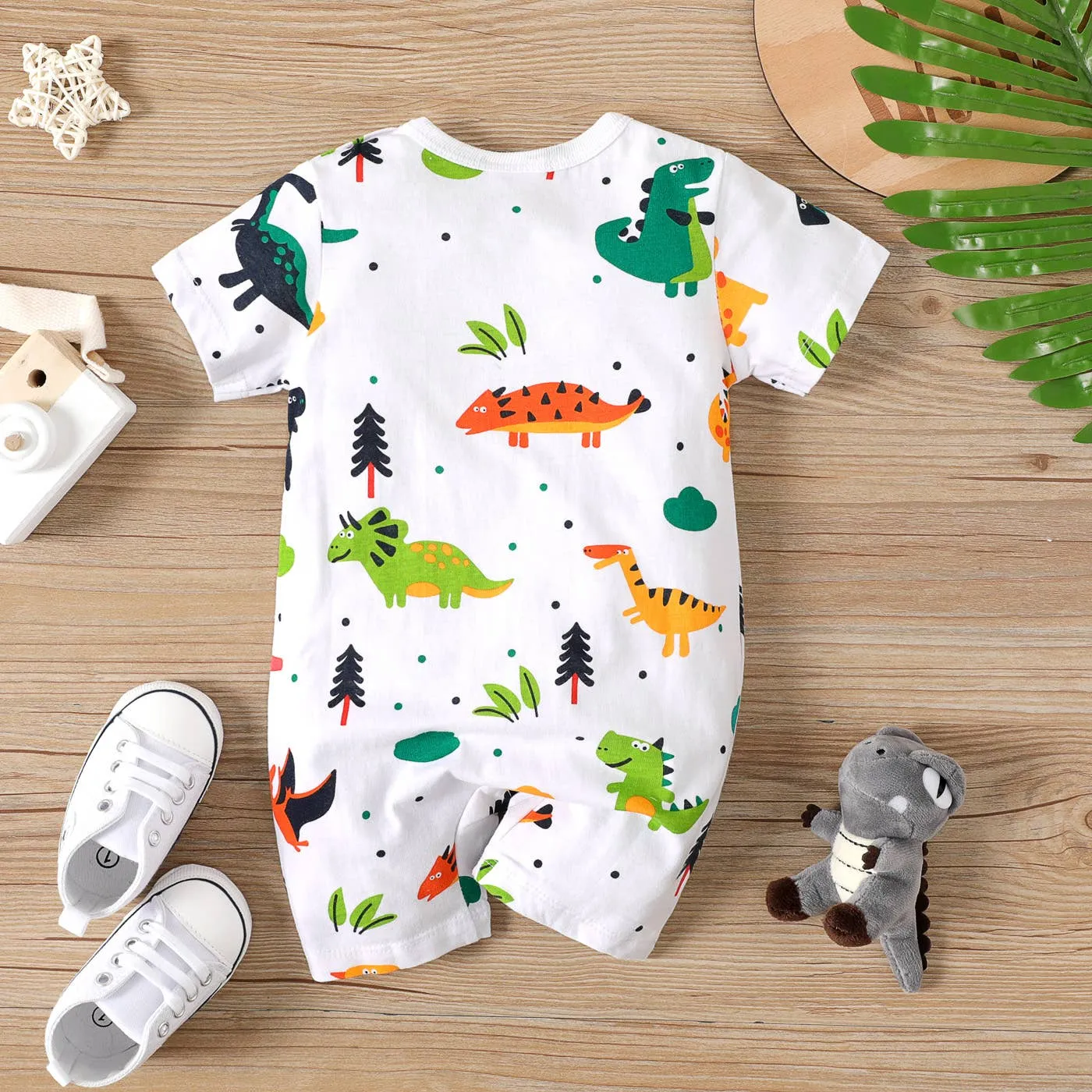 Baby Boy Dinosaur Romper