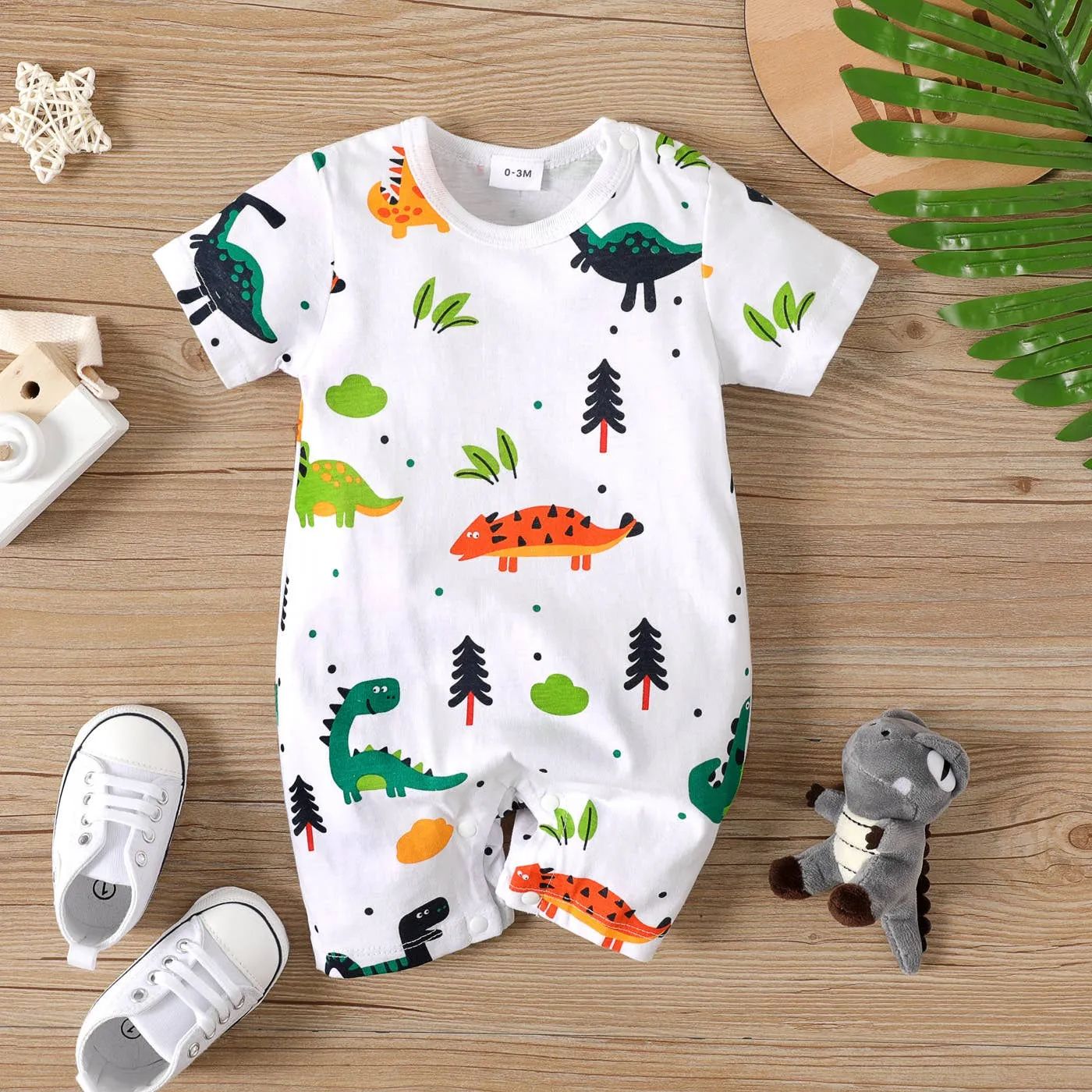 Baby Boy Dinosaur Romper