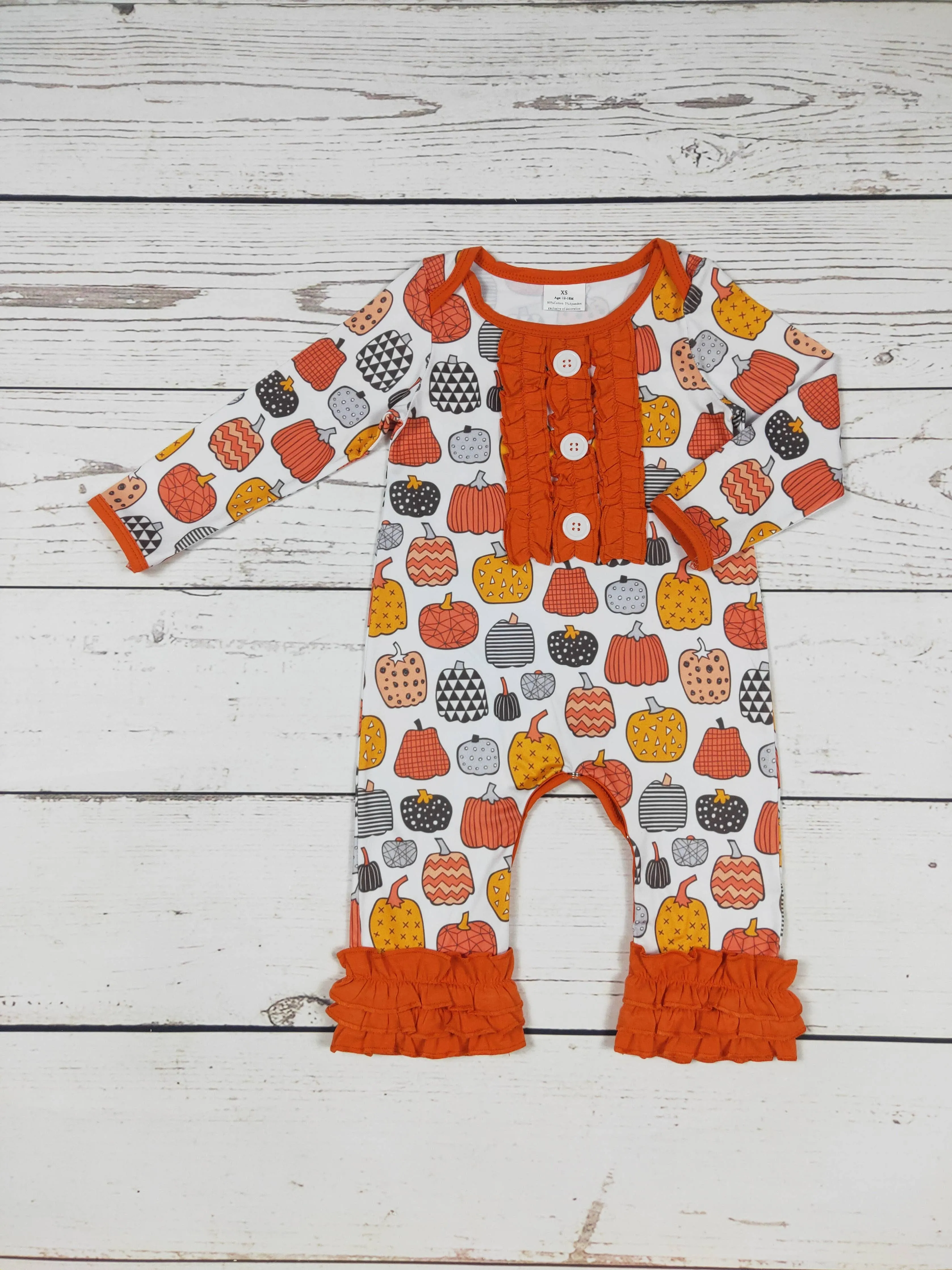 Baby Pumpkin Romper