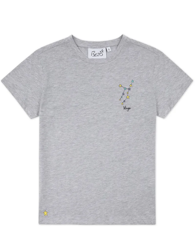 Bezo Grey Virgo Zodiac T-Shirt