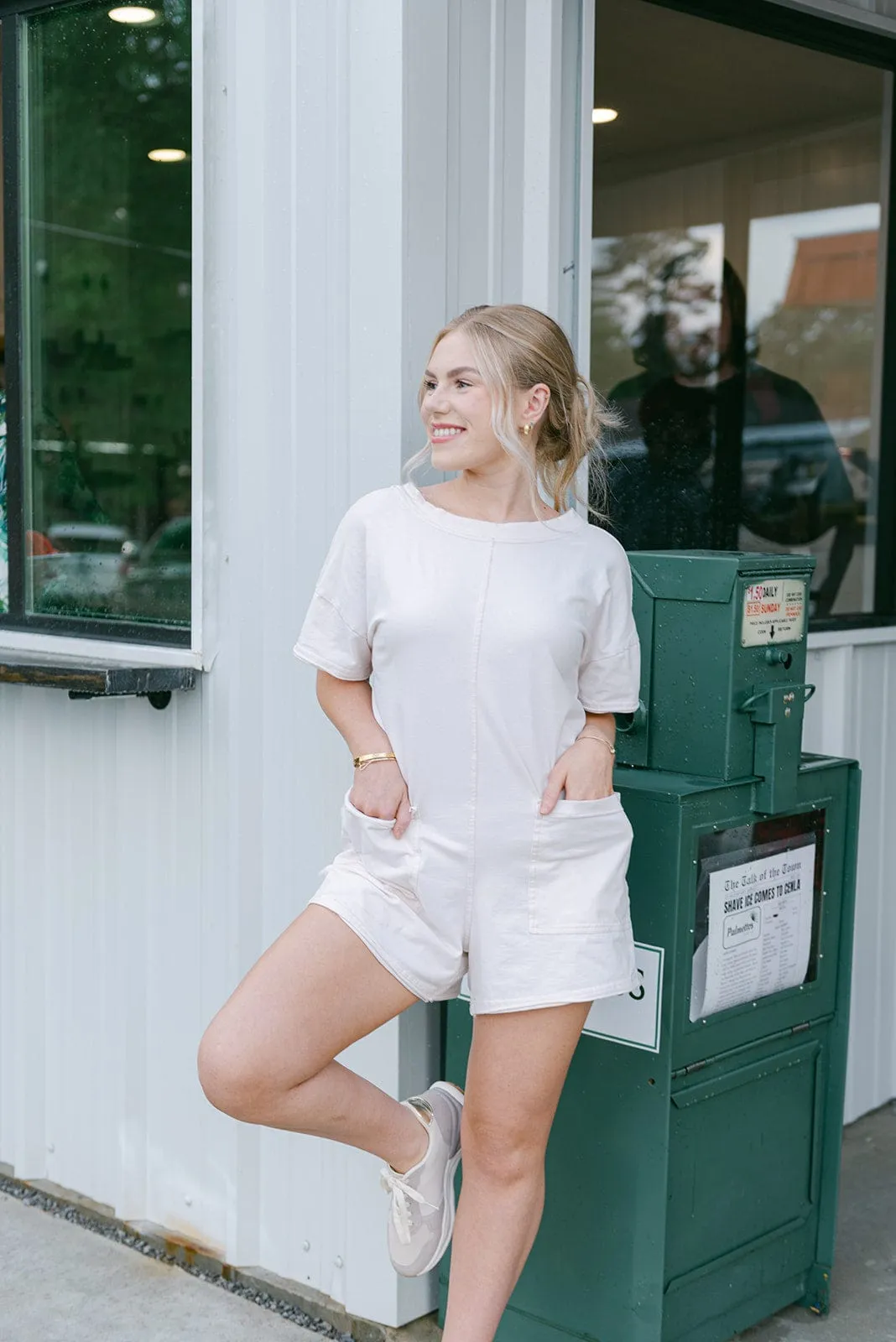 Bone Short Sleeve T-Shirt Romper