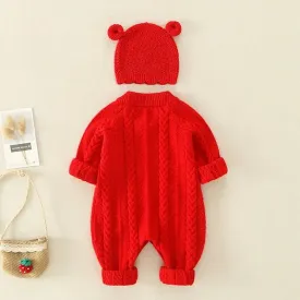 CharmBaby Knit Romper