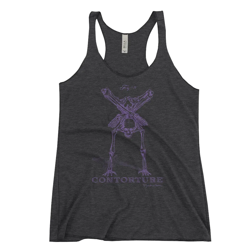 EuroWomen's Racerback Tank: Black Sabbath Purple