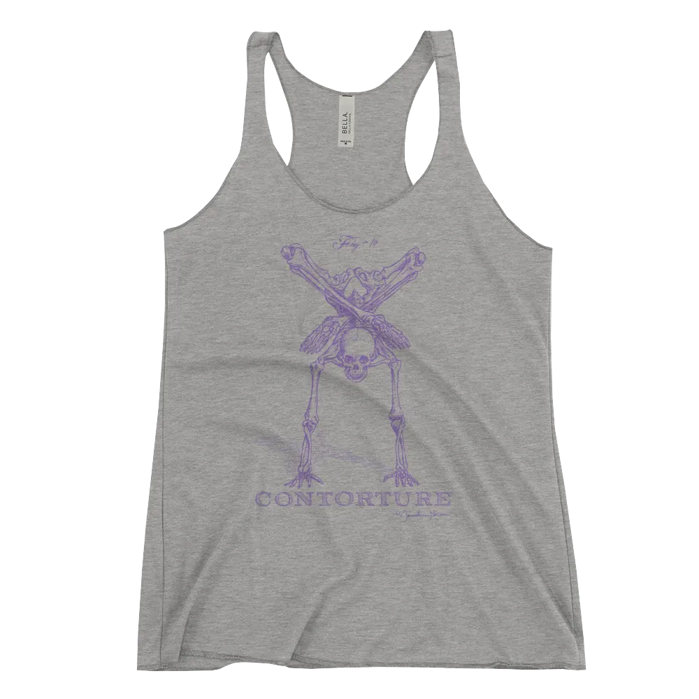 EuroWomen's Racerback Tank: Black Sabbath Purple