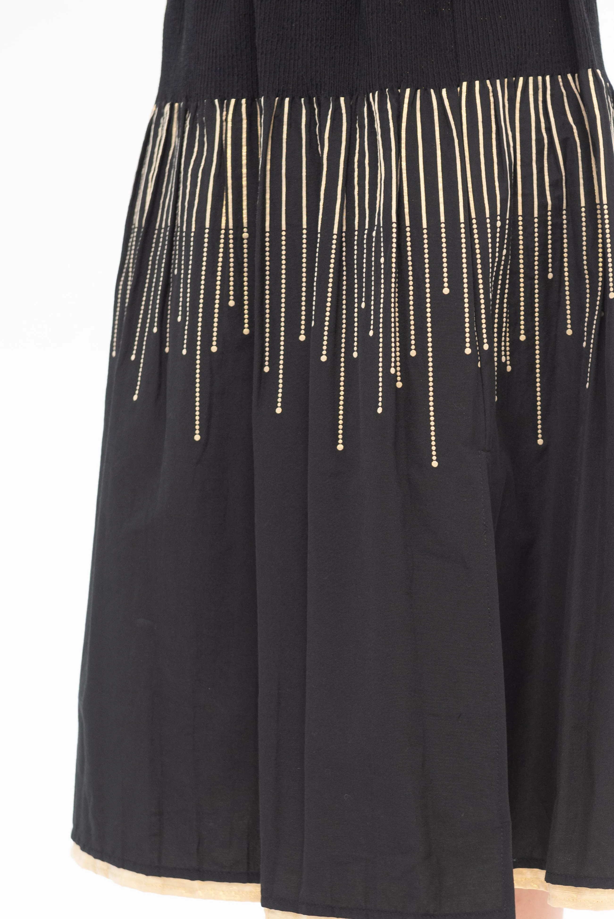 Evia Skirt, Black & Gold