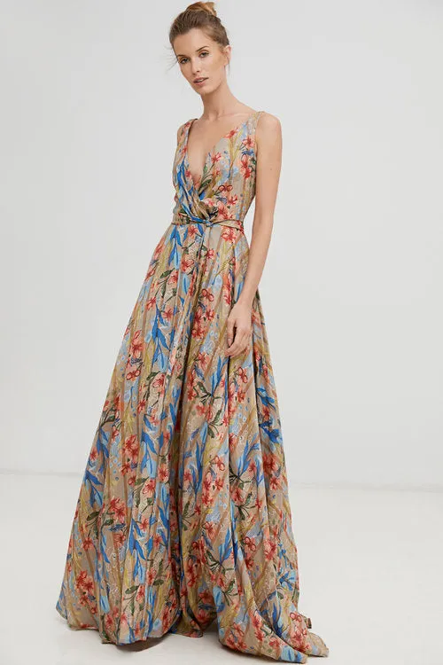 Harshman Mayerhofer Long Floral Dress