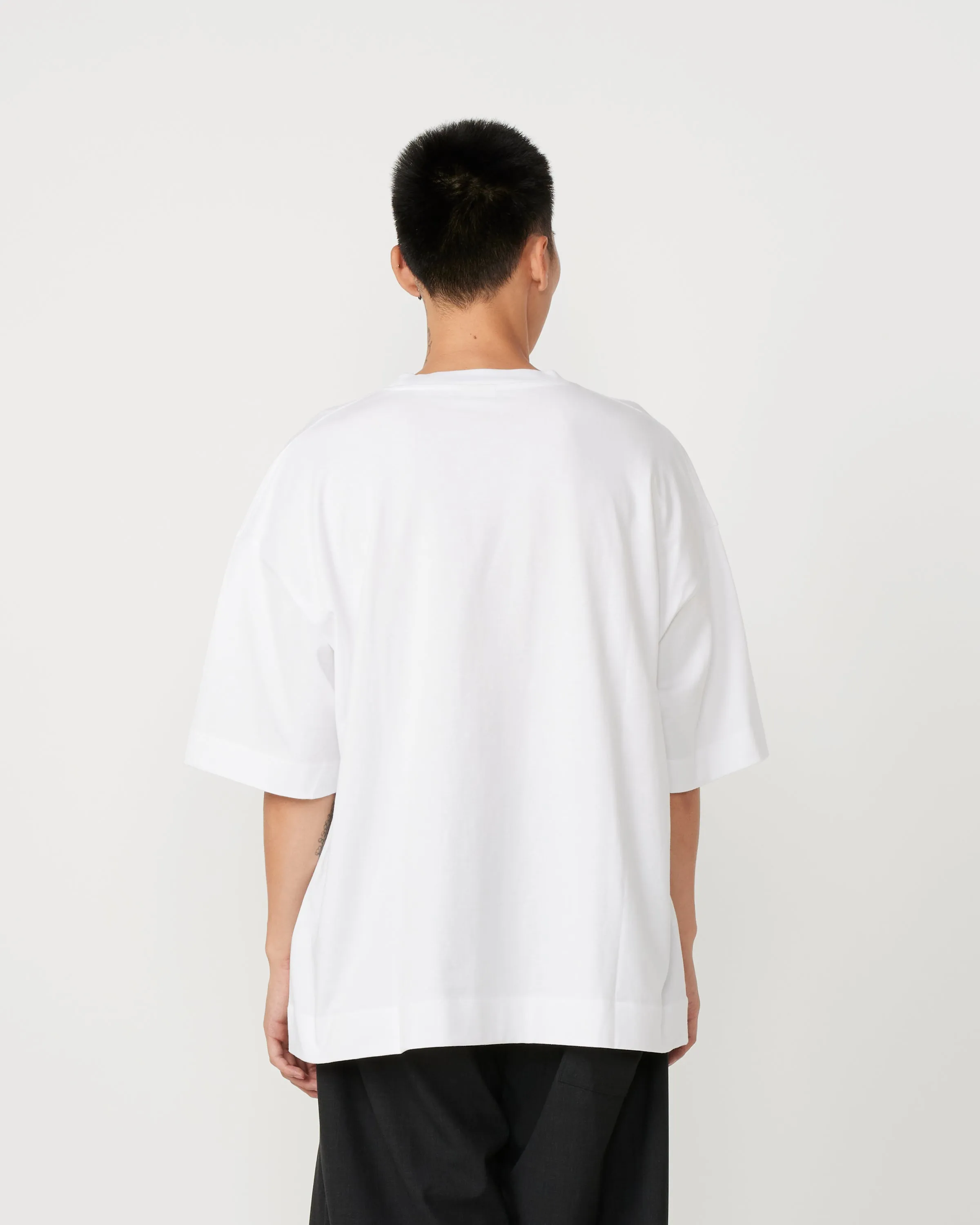 Hen Short Sleeve Shirt in White