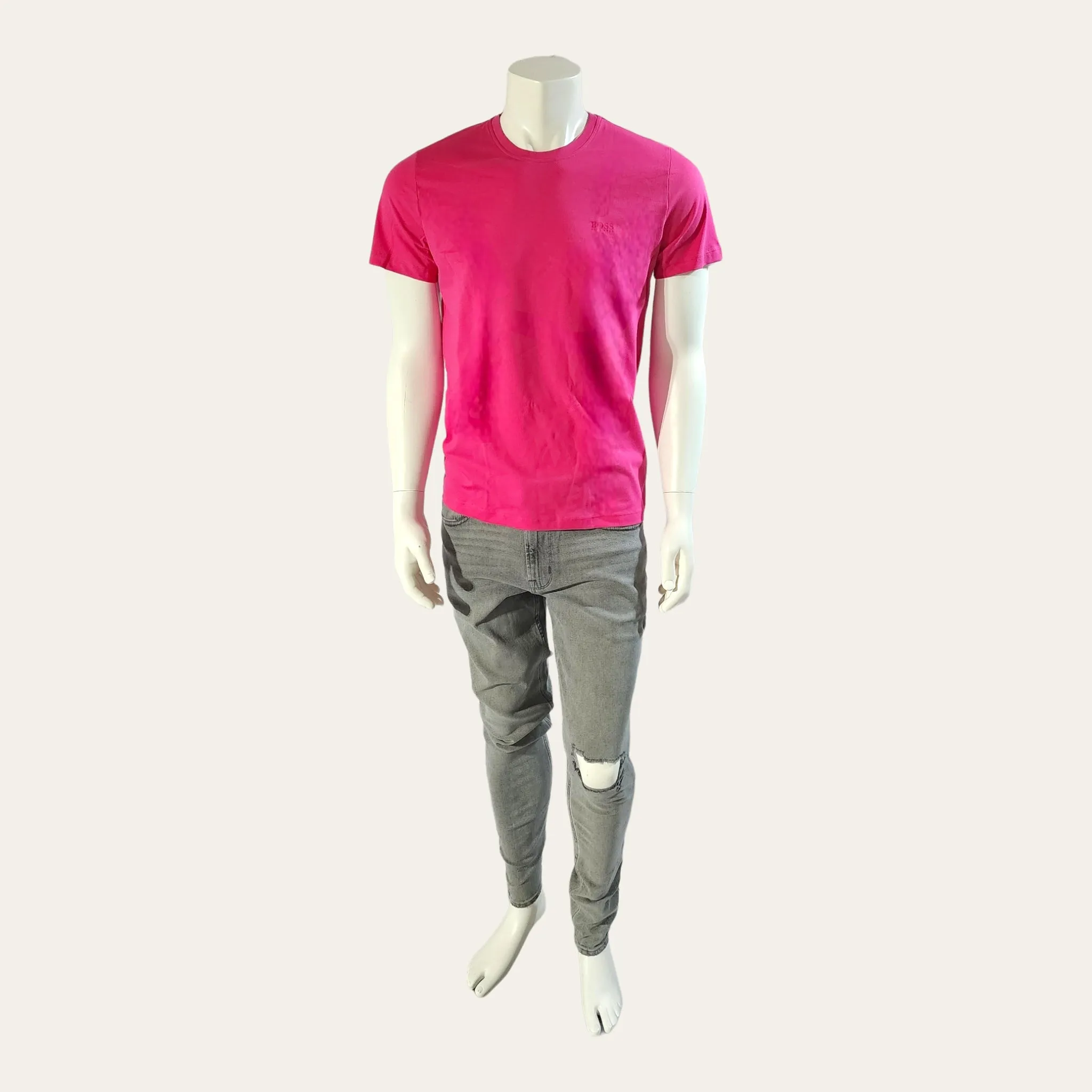 Hugo Boss: Basic T-Shirt (Pink with Pink logo)