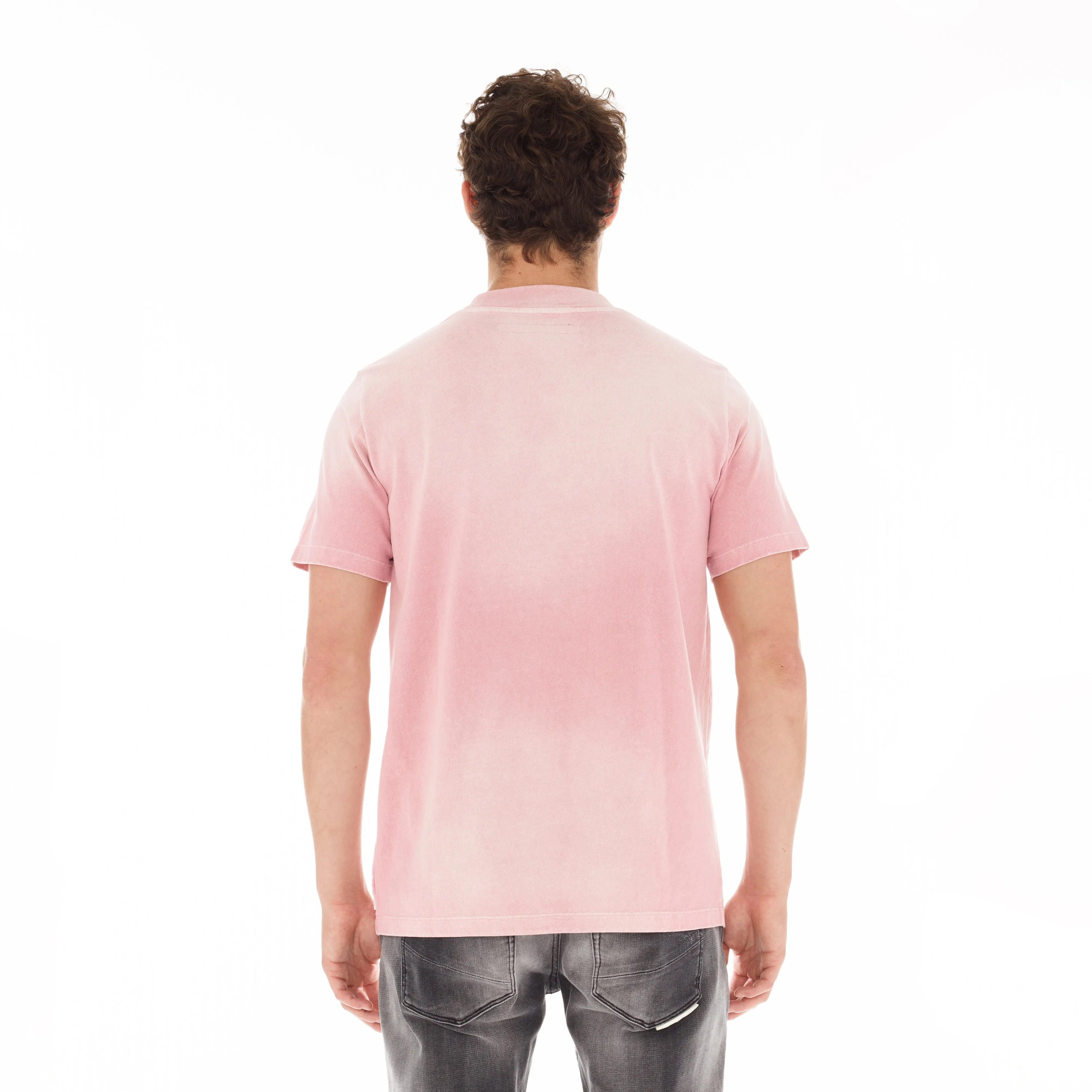 HVMAN BASIC LOGO TEE IN CORAL