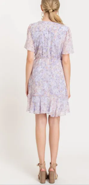 Isabella Lilac Wrap Dress