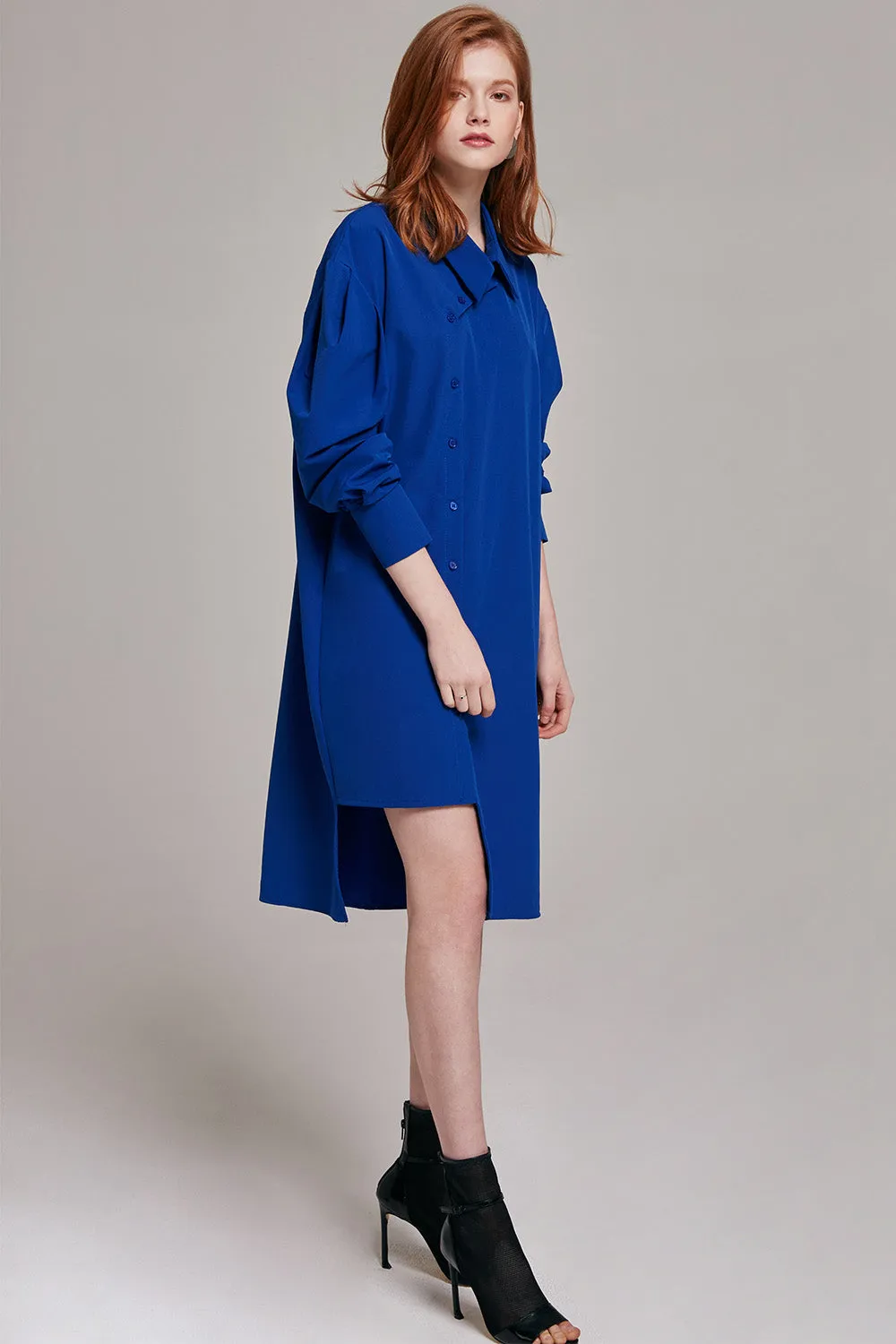 Jen Angled Button-up Dress