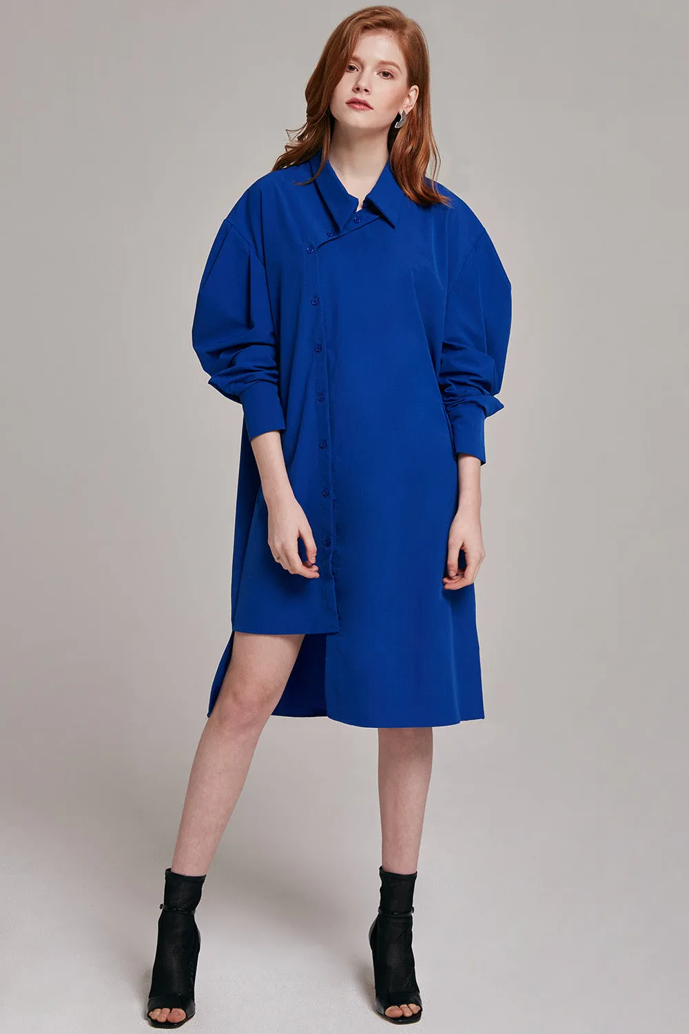 Jen Angled Button-up Dress