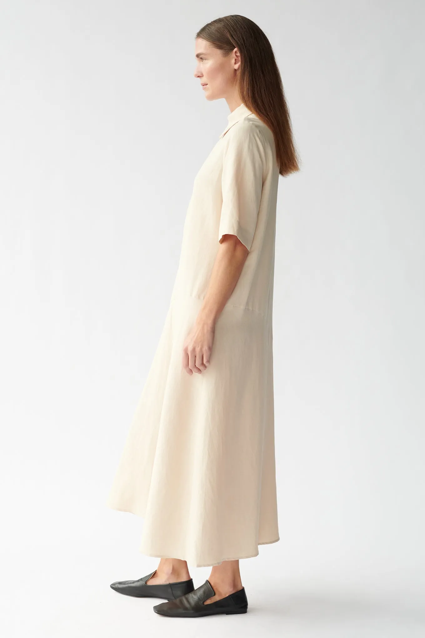 JODY DRESS - CREME - SILK/LINEN