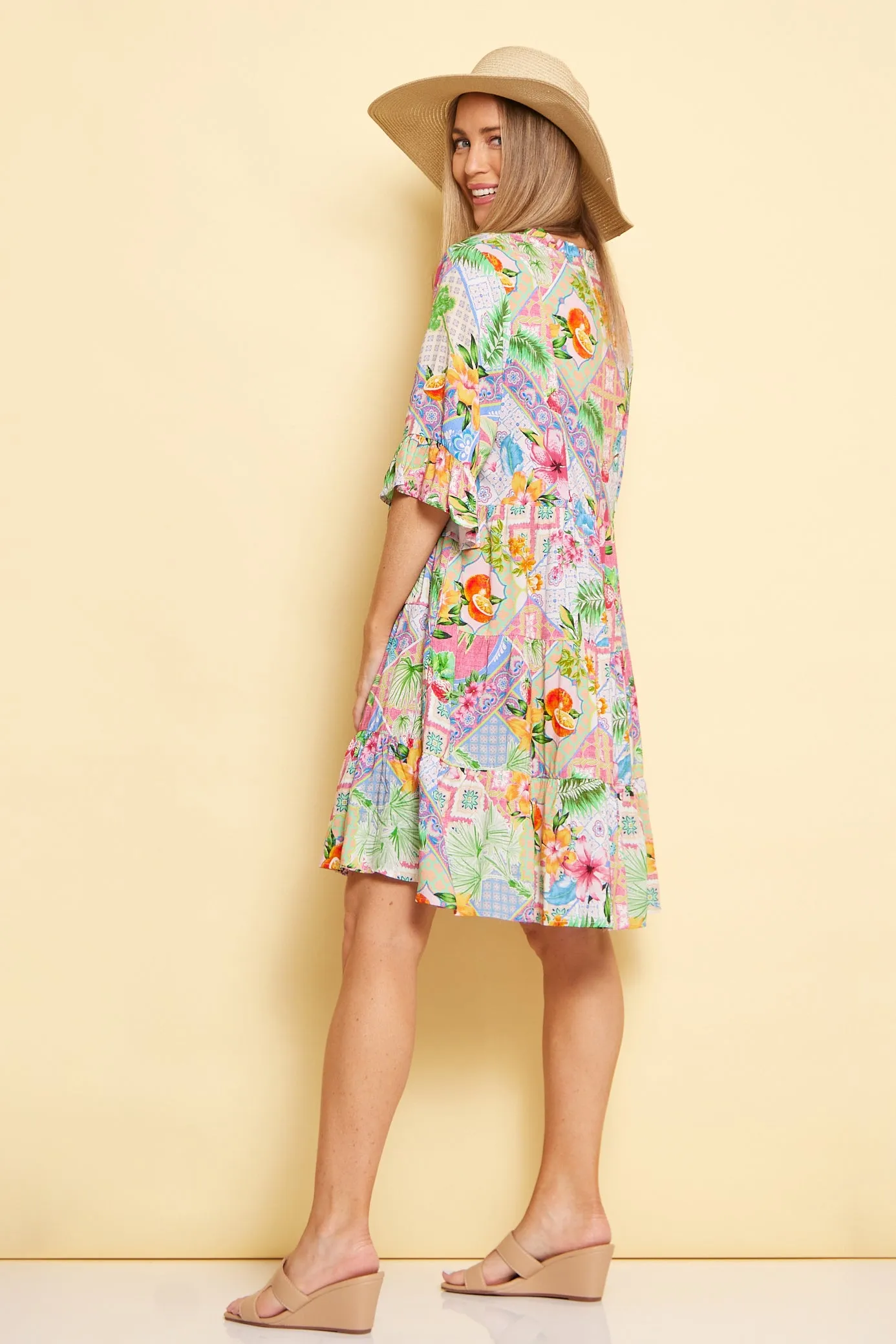 Kailani Dress - Tropical Multi