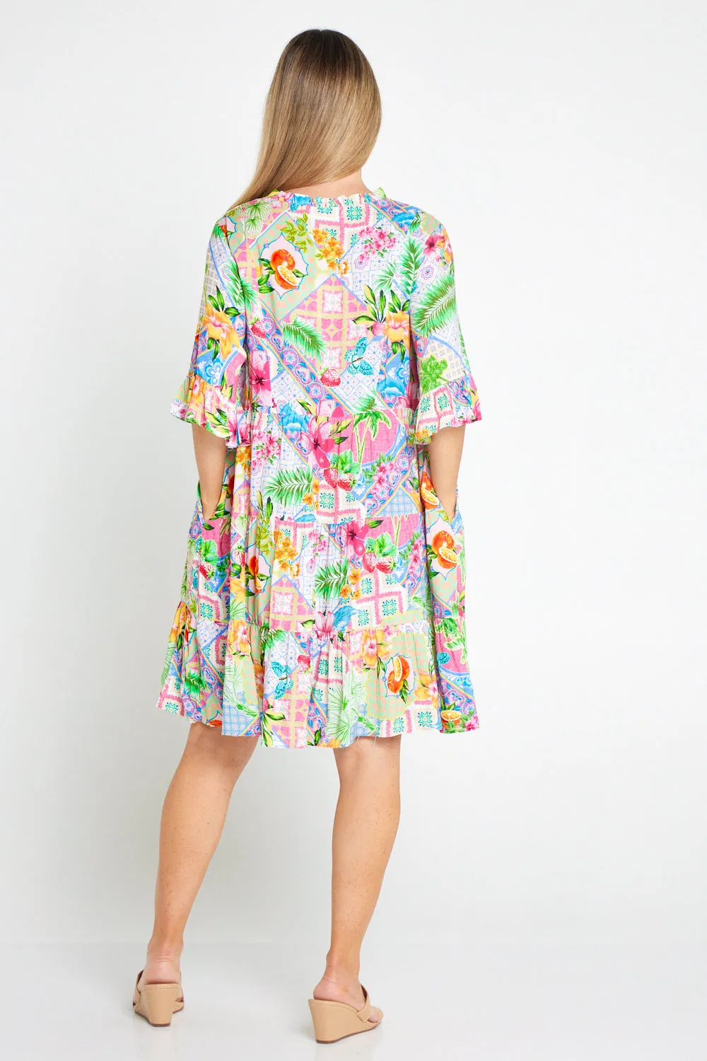 Kailani Dress - Tropical Multi