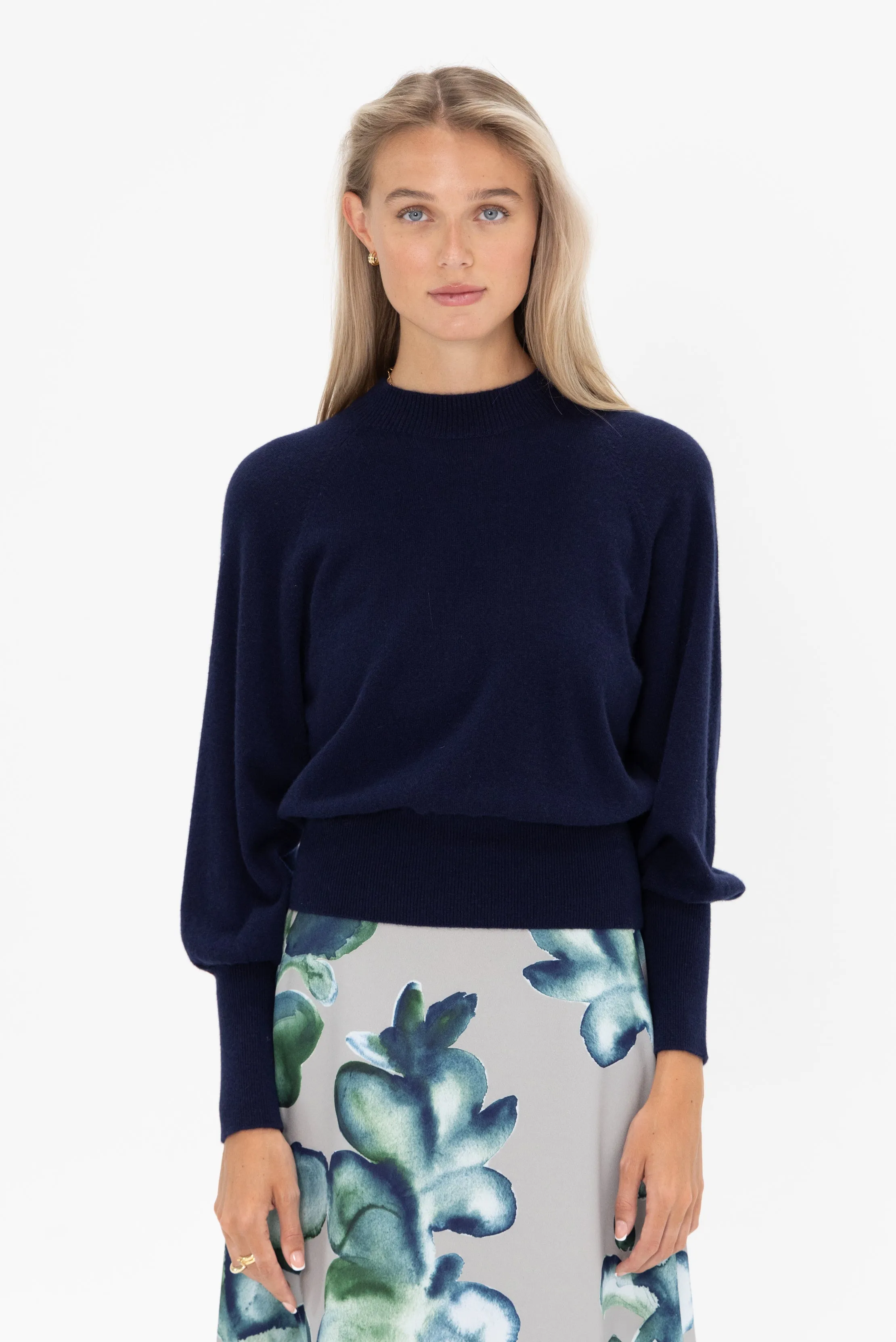 Light Cashmere Sweater, Midnight