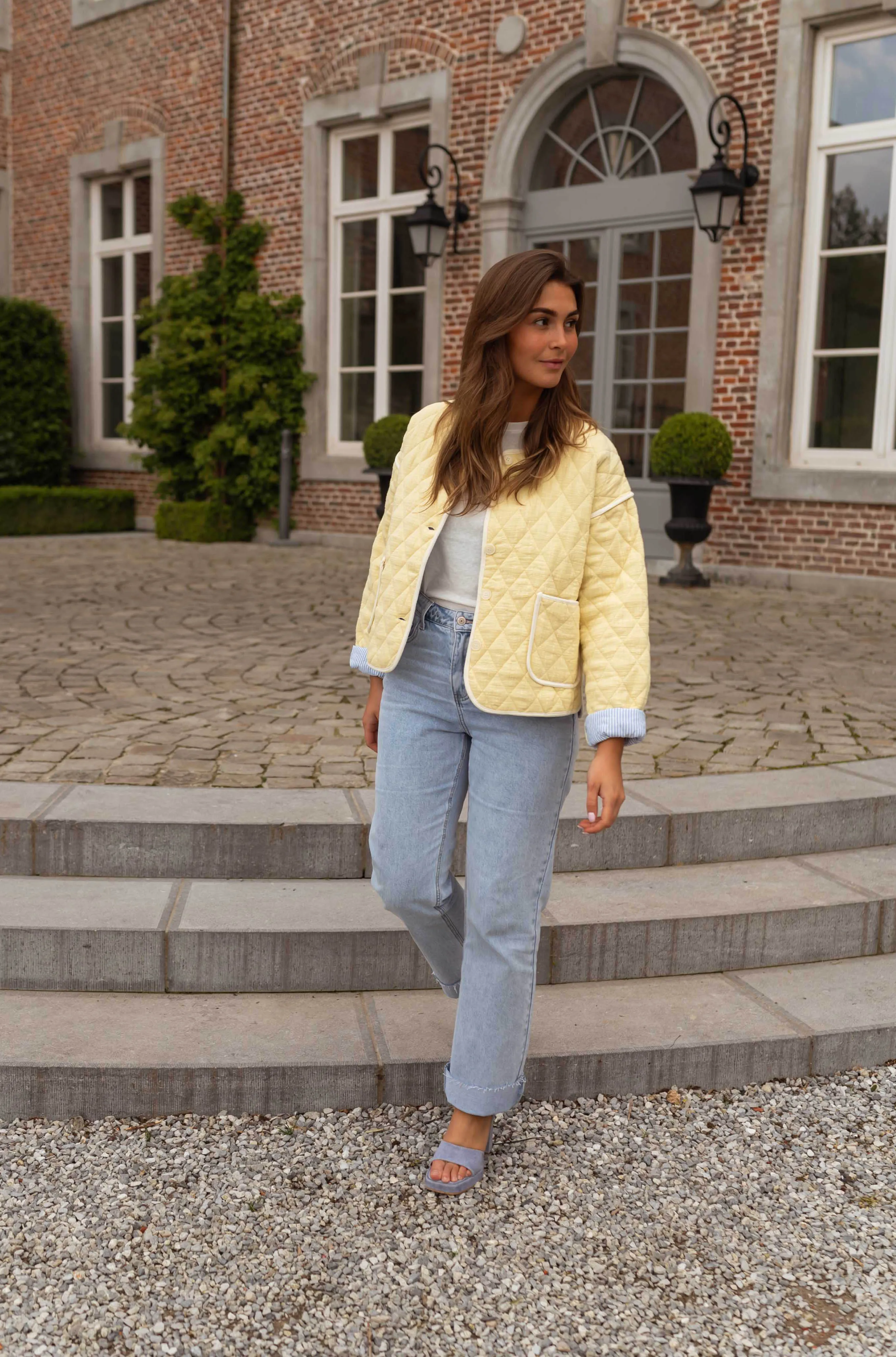 Light Yellow Milaya Jacket