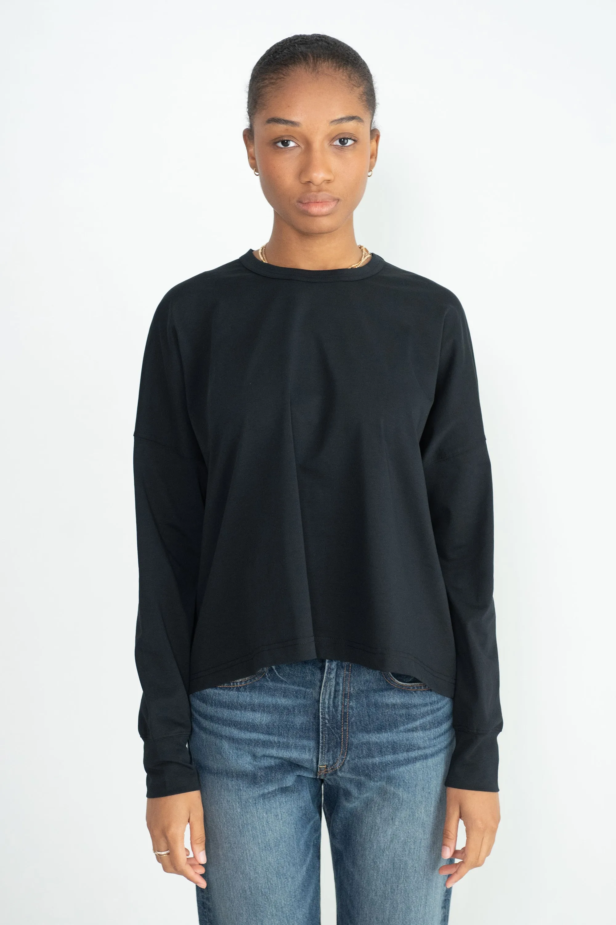 Loop Long Sleeve T-Shirt, Black