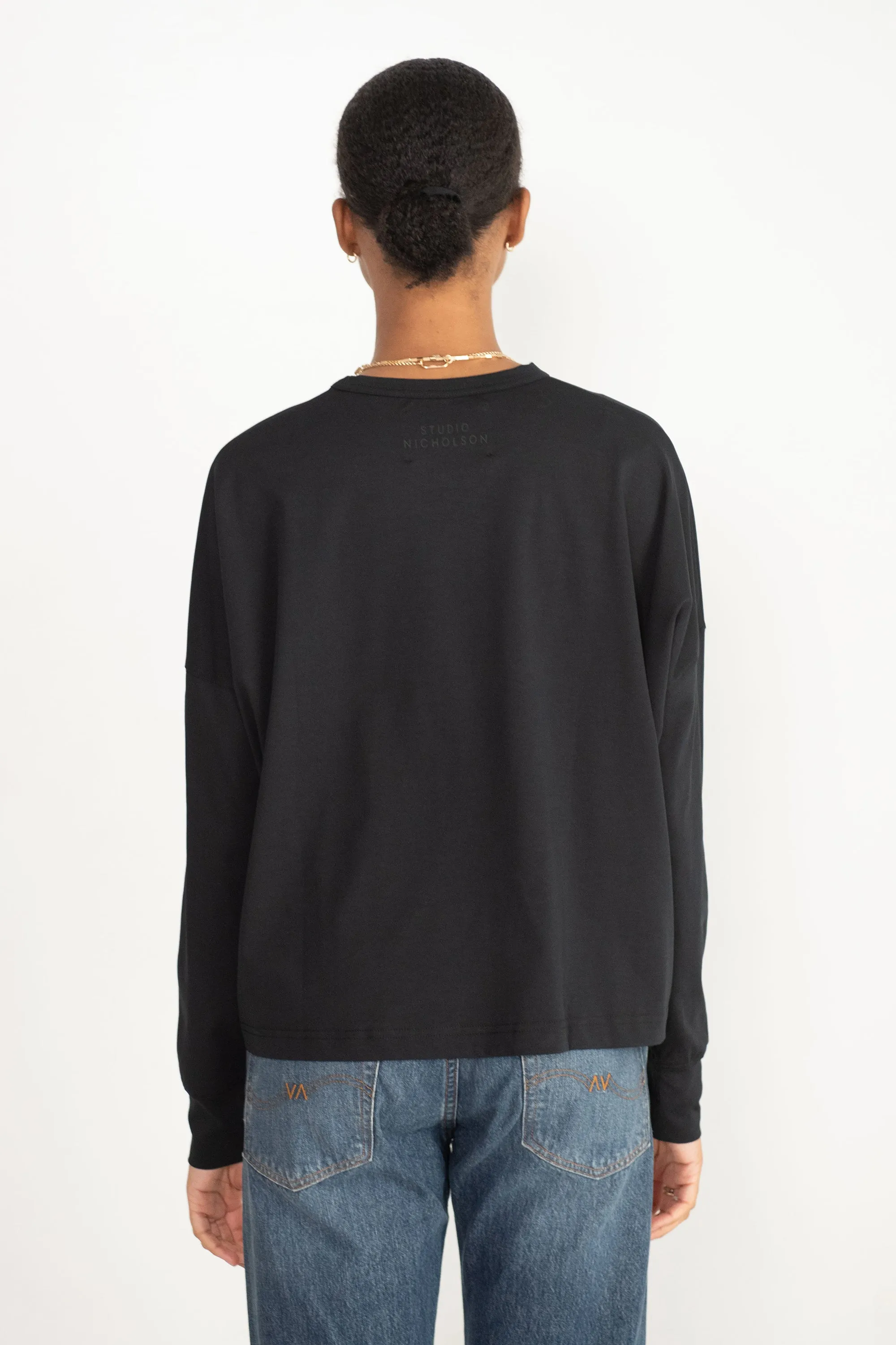 Loop Long Sleeve T-Shirt, Black