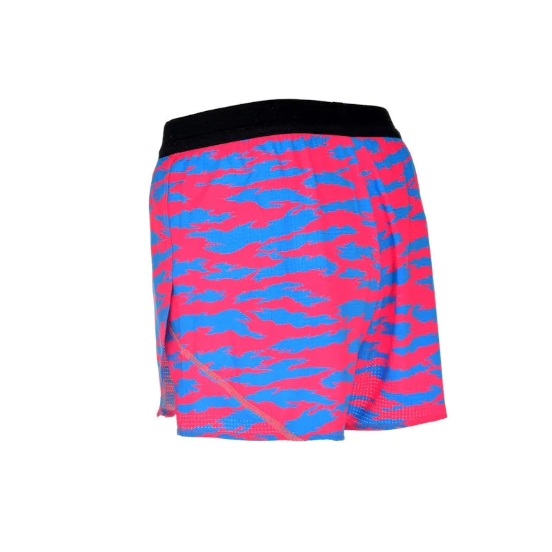 Men's Aeropro 3" Half Split Shorts - Torn Camo Pink/Blue