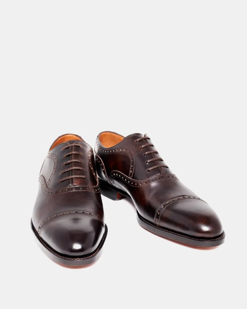 Museum Brown Brogue Oxford Shoe