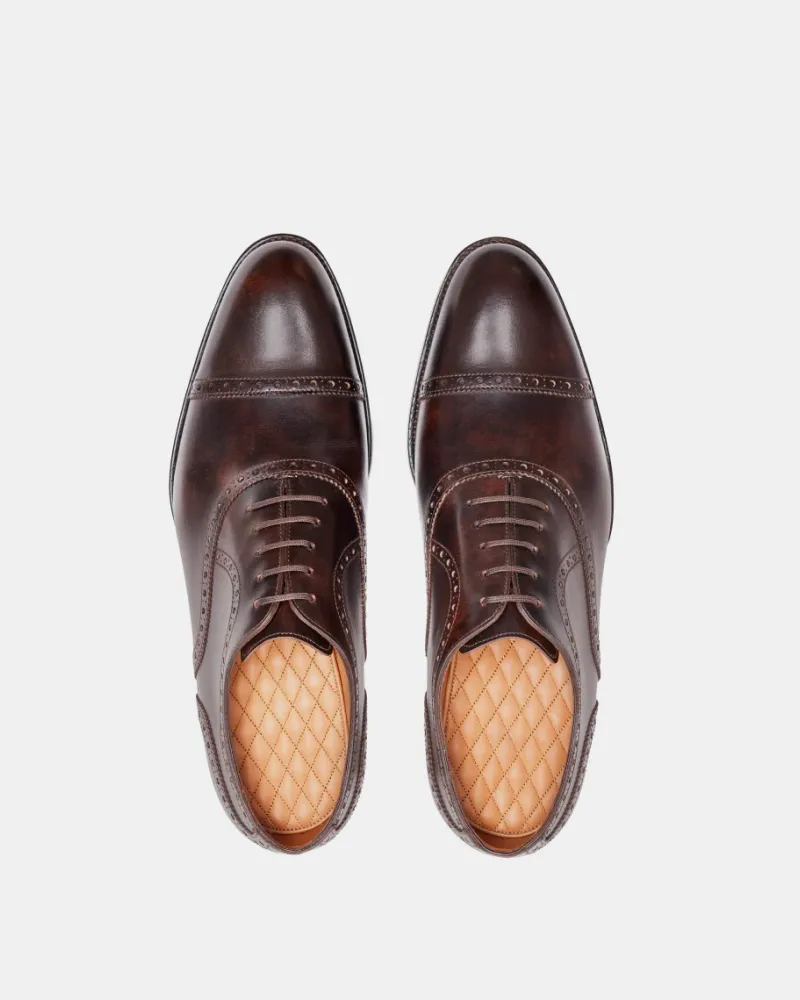 Museum Brown Brogue Oxford Shoe