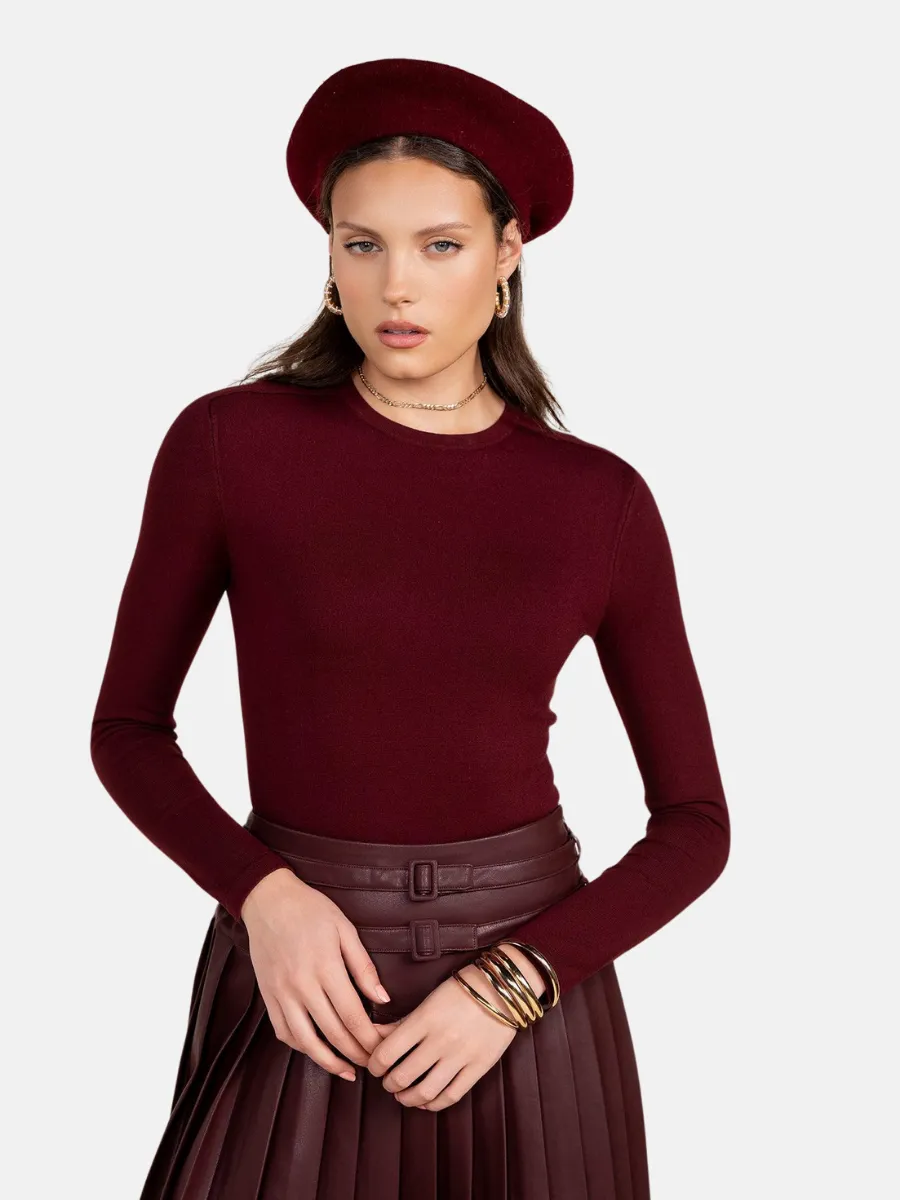 Nau Sweater in Merlot