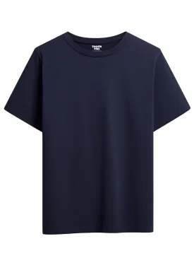 Navy Blue | Solid Crew Neck Men's T-Shirt