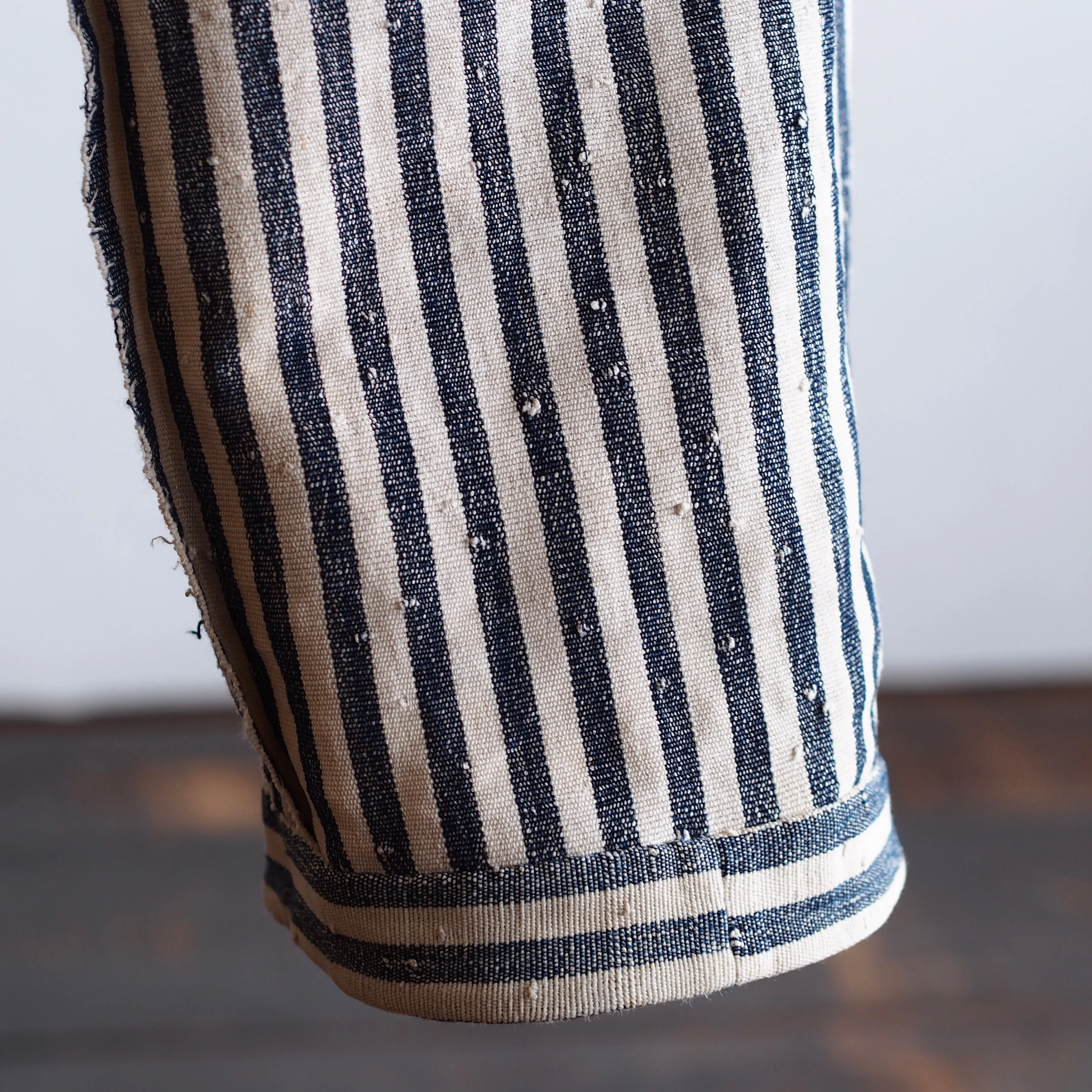 NORA WORK PANTS~japan old cotton stripe~