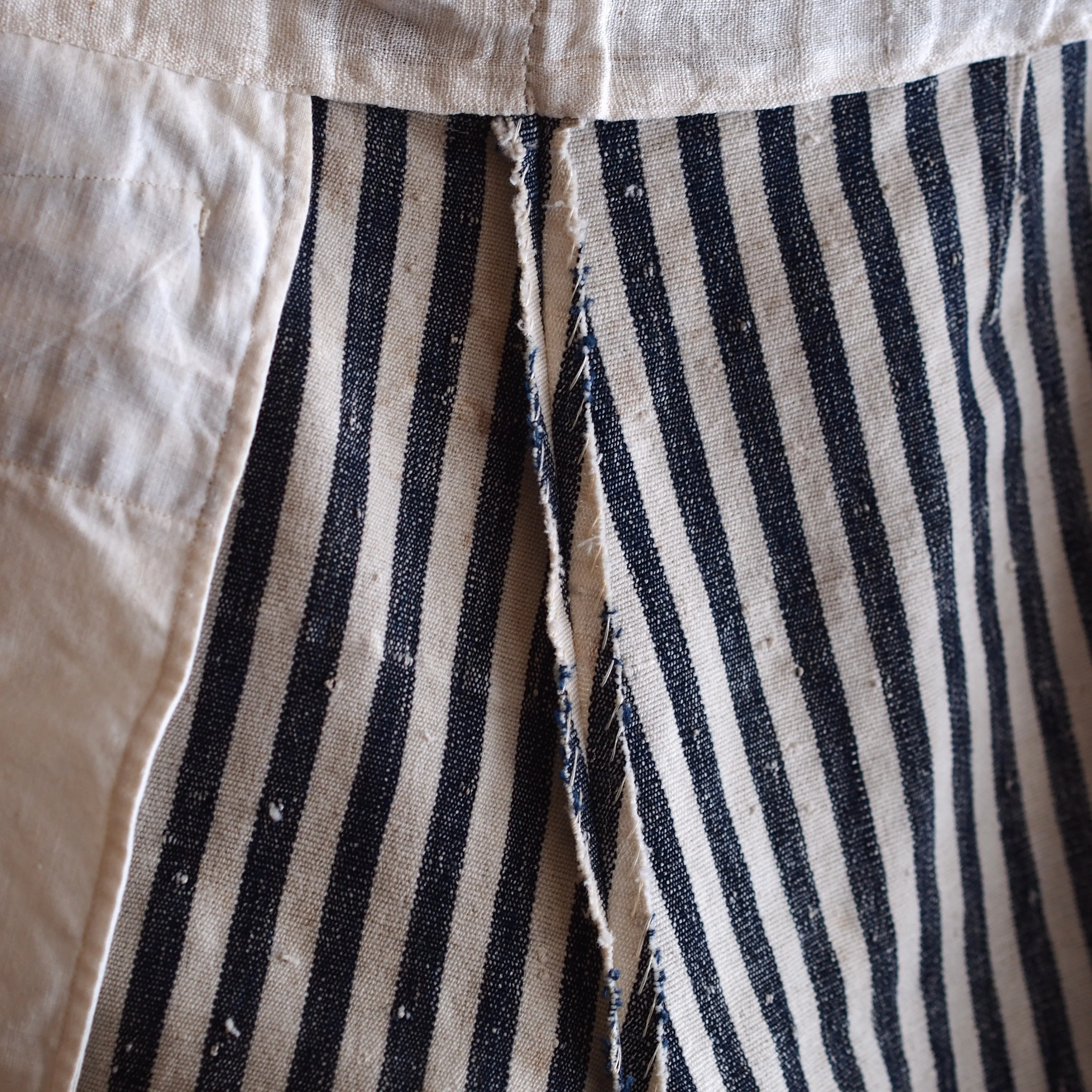 NORA WORK PANTS~japan old cotton stripe~