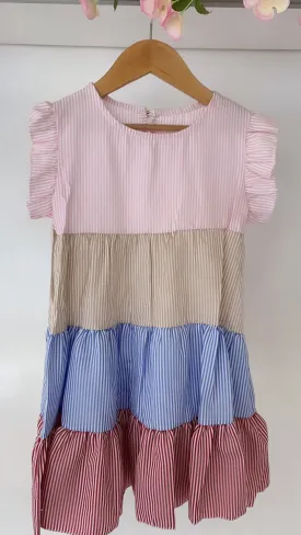 Pastel striped dress