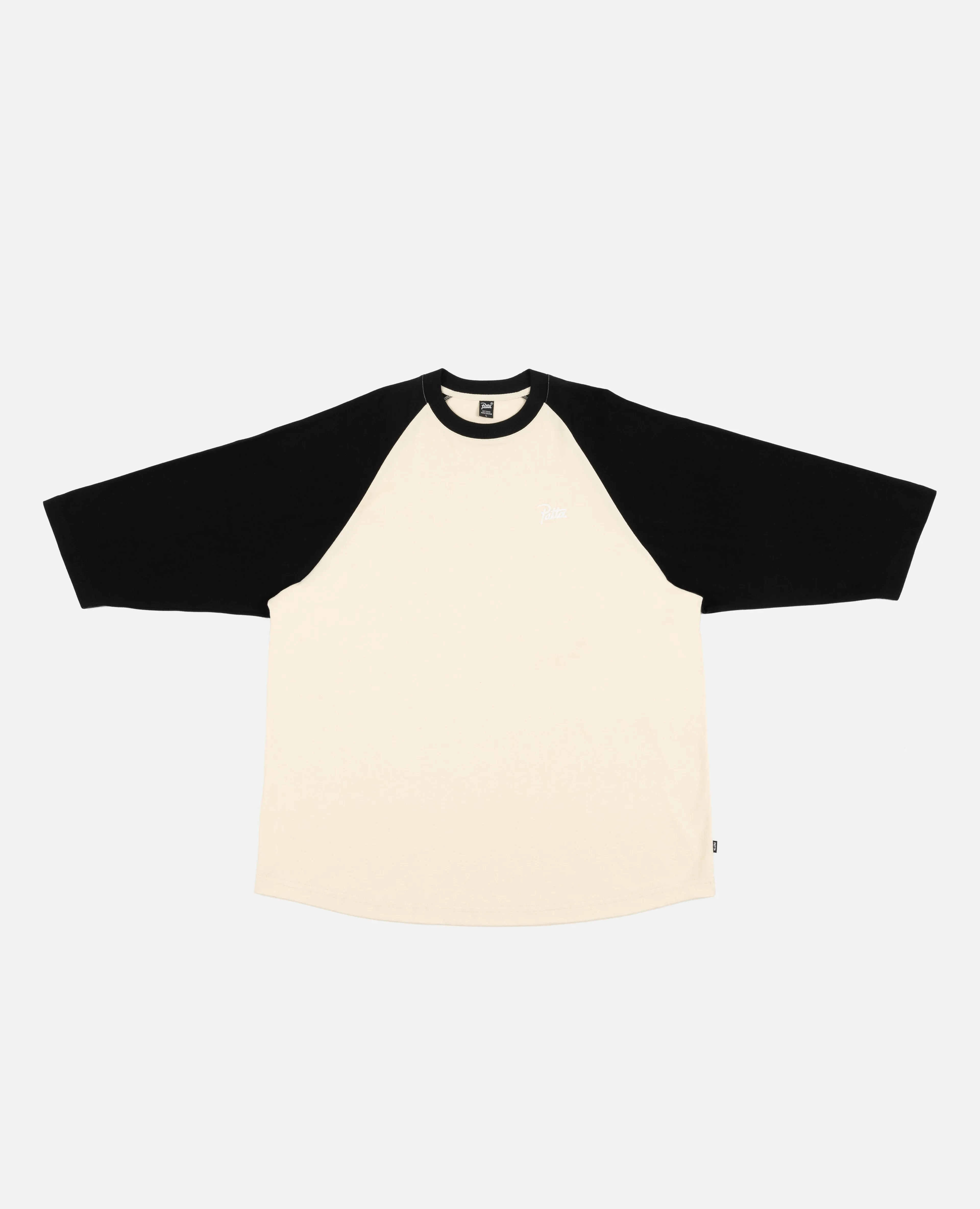 Patta Basic Raglan 3/4-Sleeve T-Shirt (Sea Salt/Black)