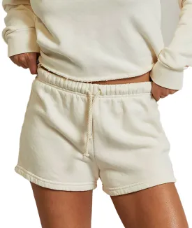 Perfect White Tee Women Aruba Beach Fleece Shorts