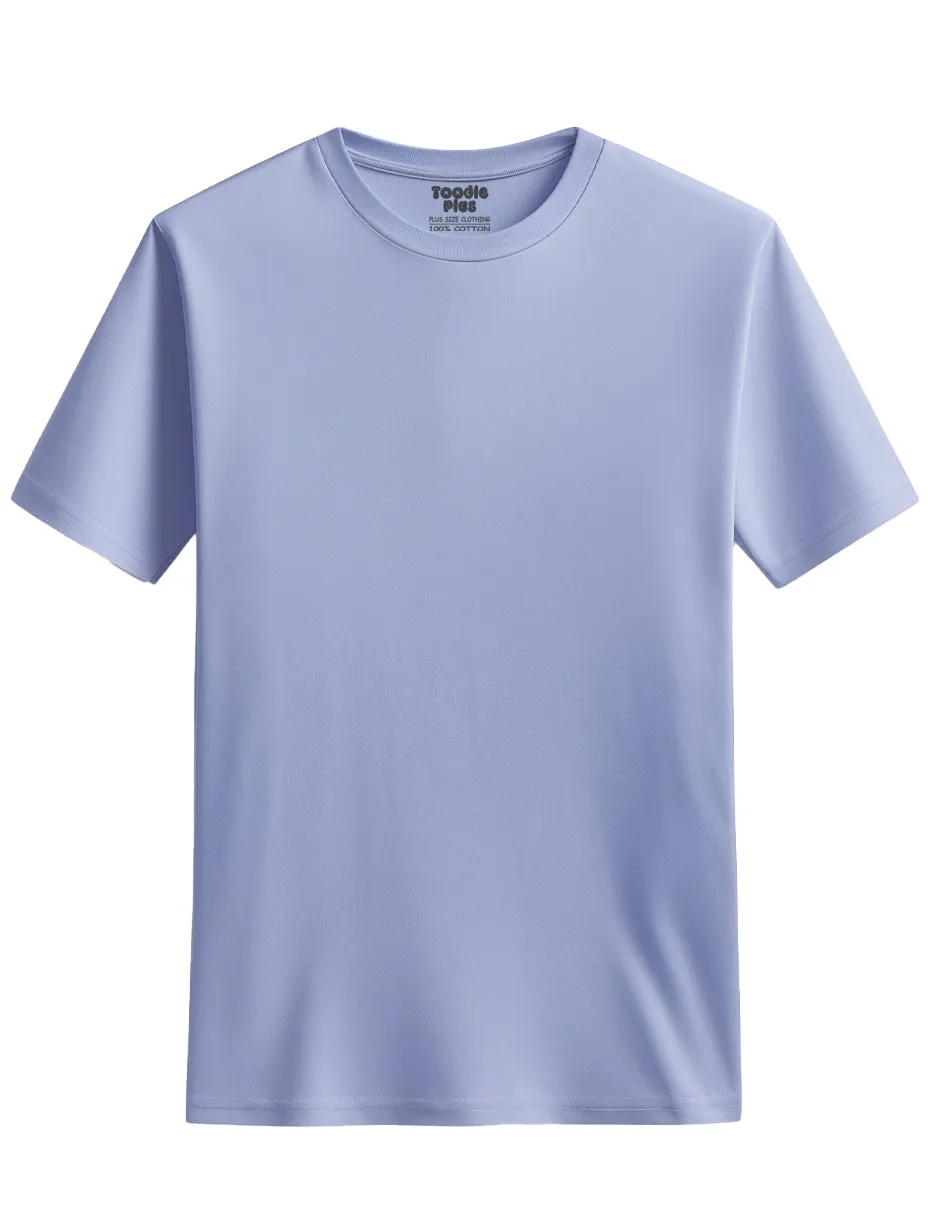 Periwinkle | Solid Crew Neck Men's T-Shirt