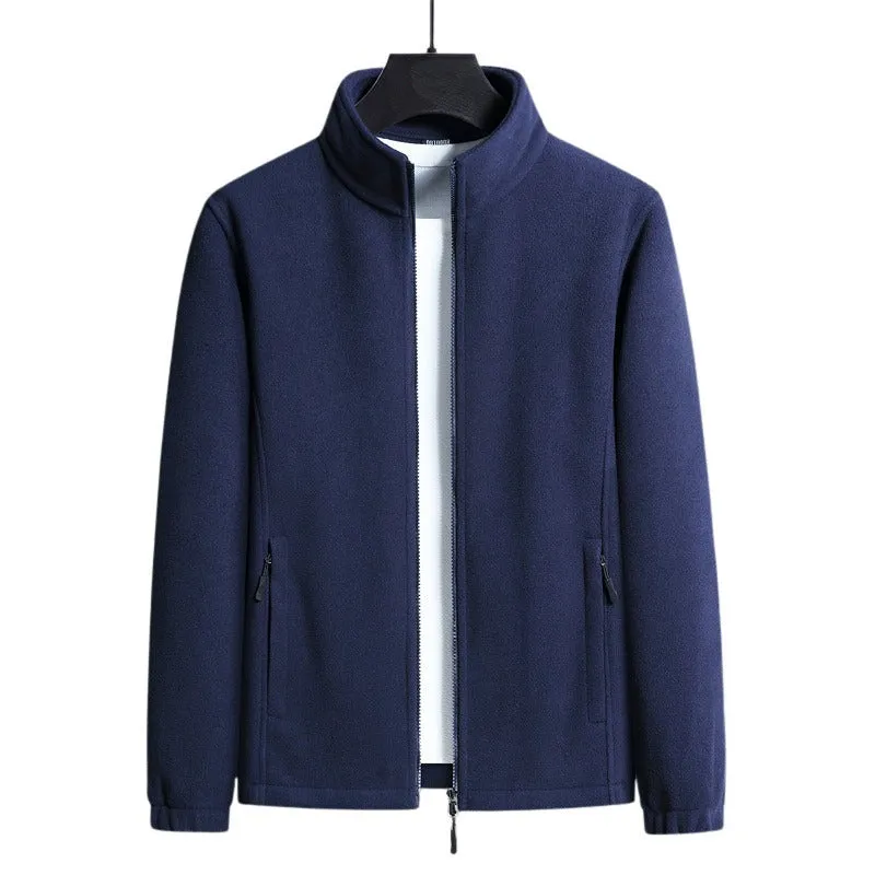 Pologize™ Double Zipper Pocket Fleece Jacket