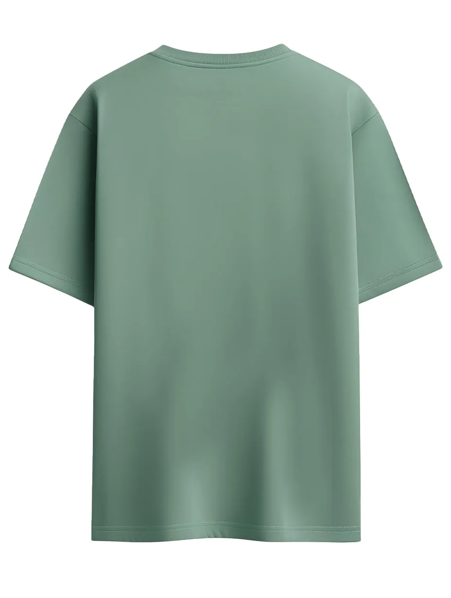 Sage Green | Solid Crew Neck Men's T-Shirt