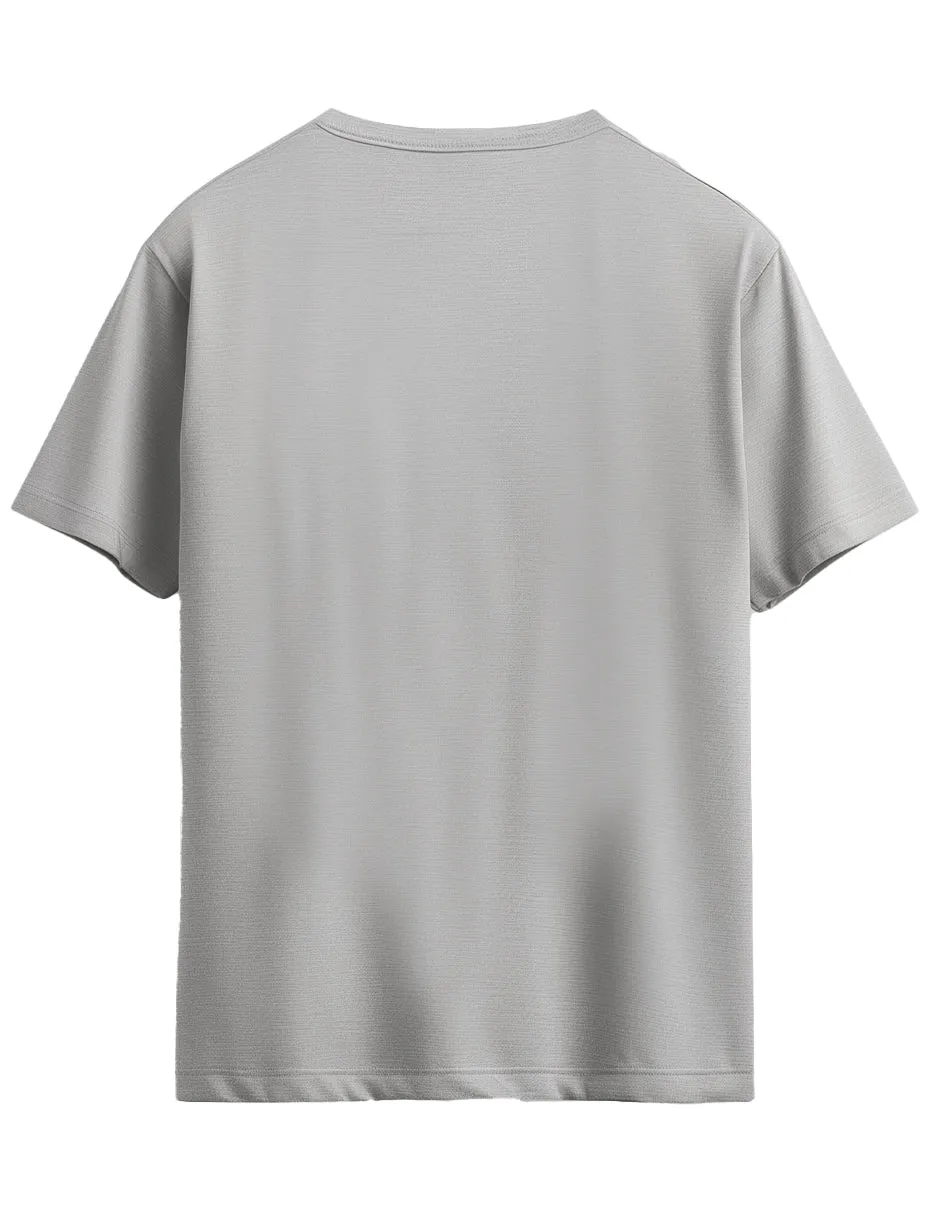 Shark Grey | Solid Crew Neck Men's T-Shirt