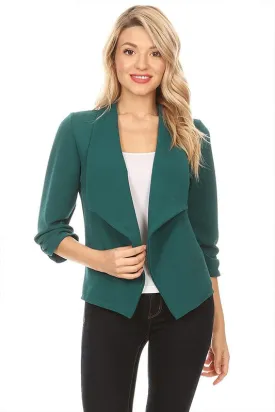 Simple Elegance Emerald Green Blazer