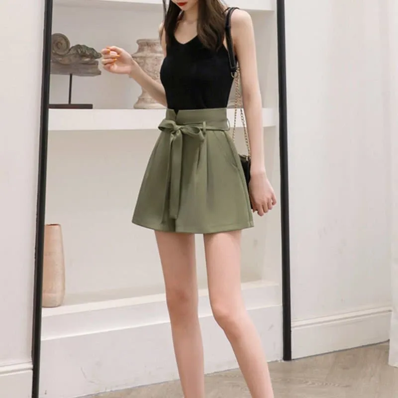 Spring Casual Chiffon Shorts