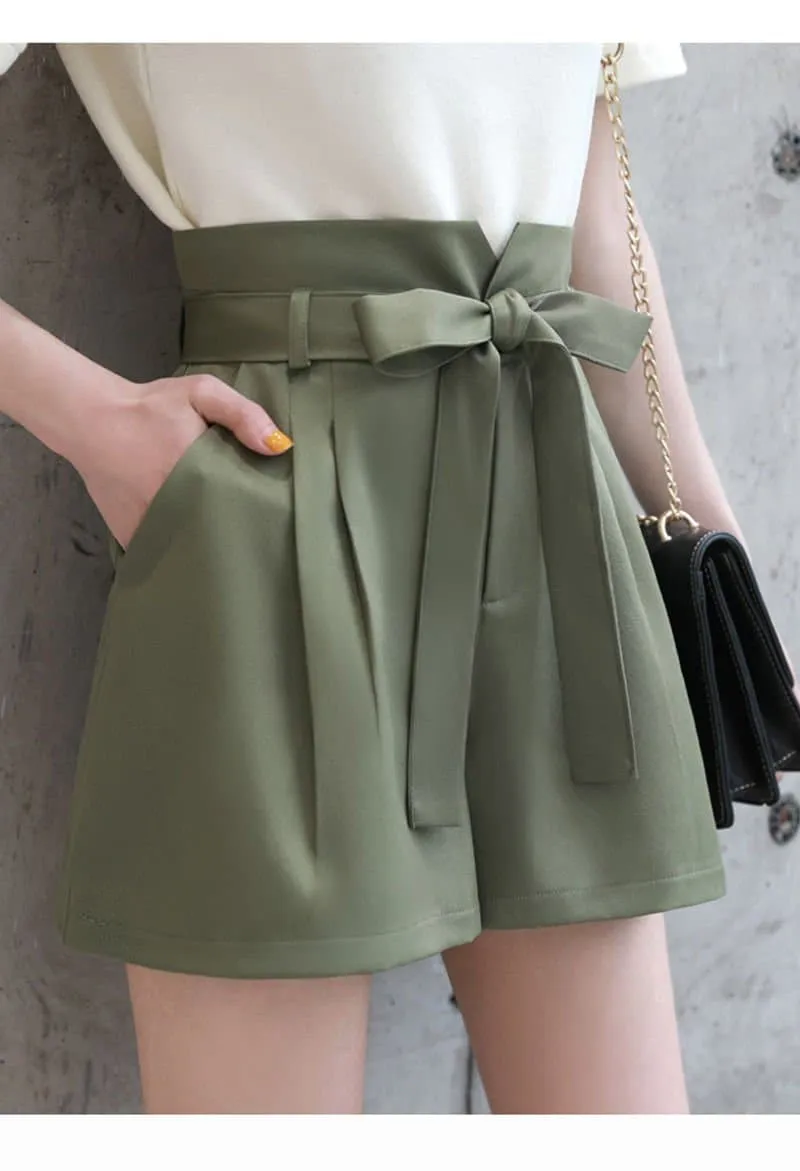 Spring Casual Chiffon Shorts