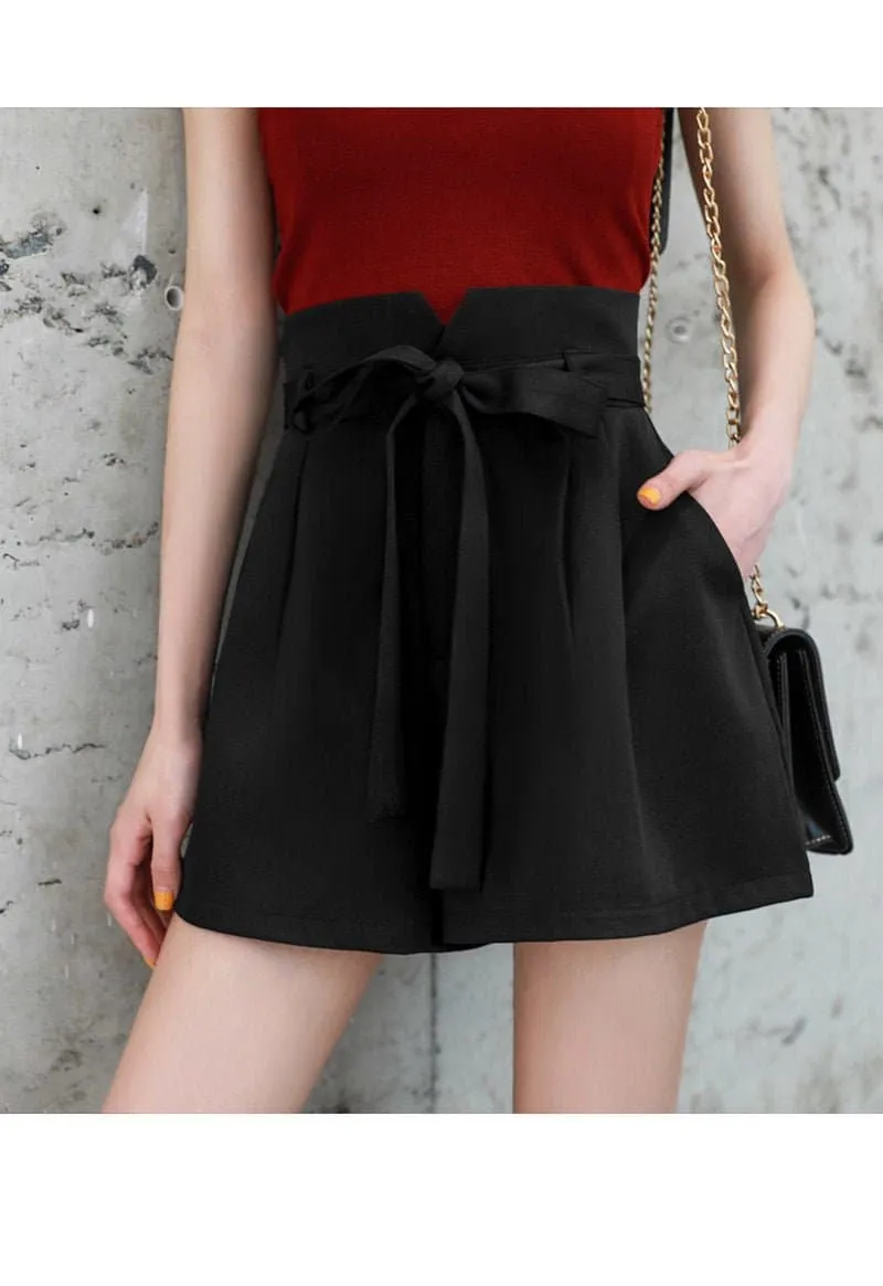 Spring Casual Chiffon Shorts