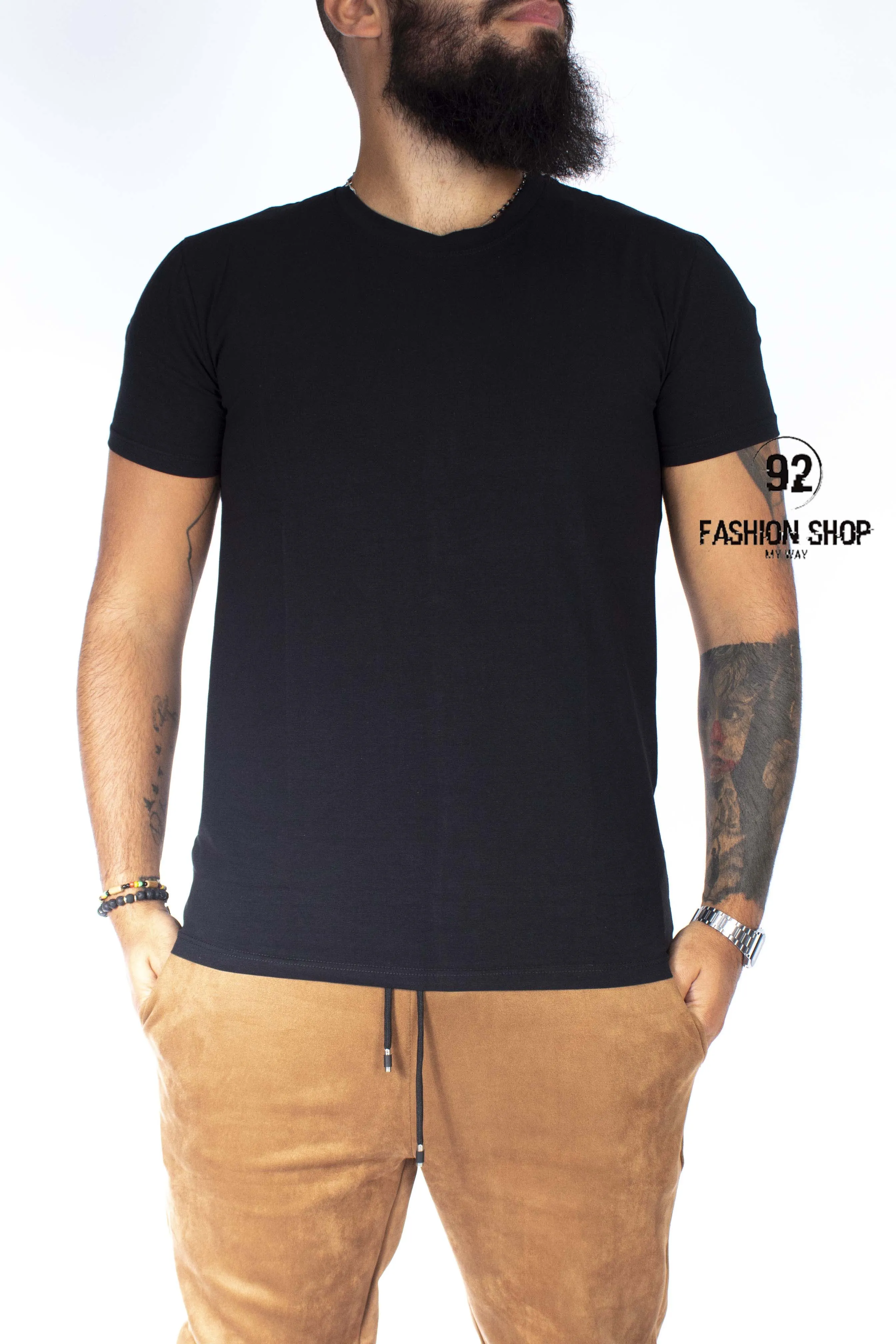 T-shirt Uomo Basic Tinta Unita Girocollo Art. Ts86