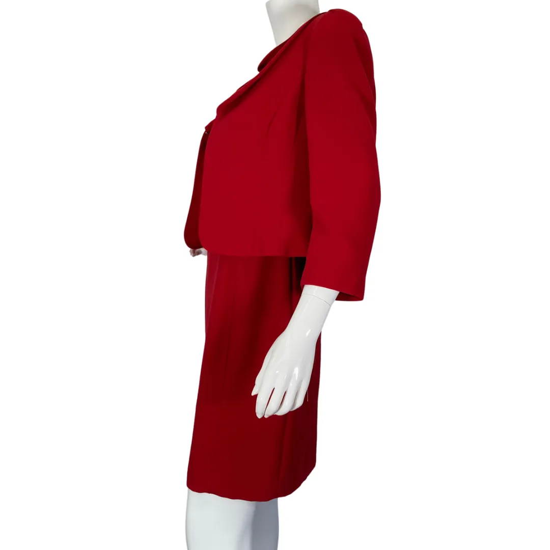 Tahari Red Dress and Blazer Set