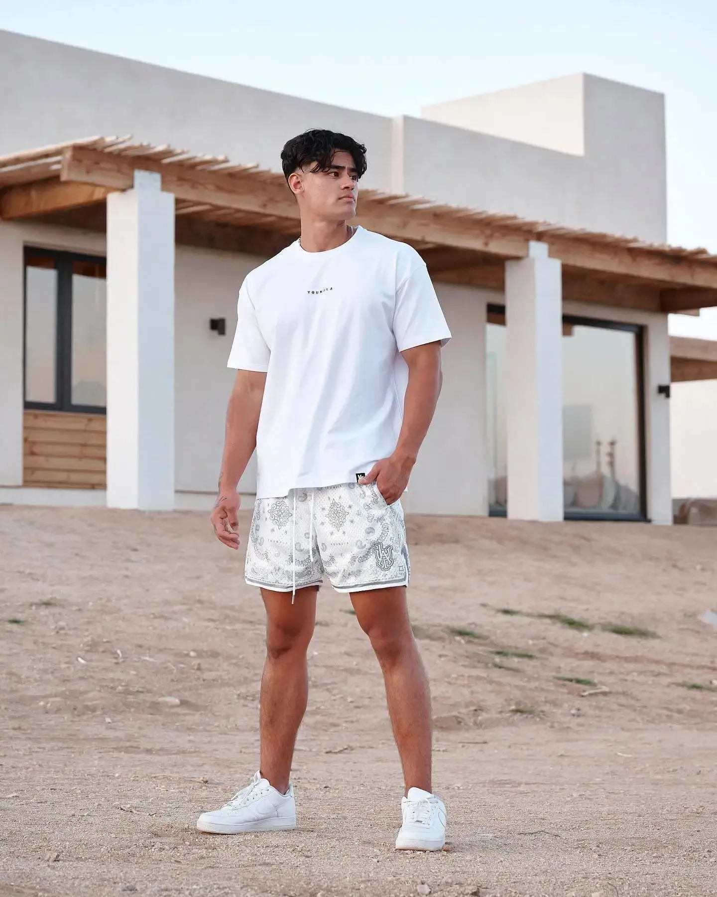 Unisex Quick-Dry Breathable Paisley Shorts