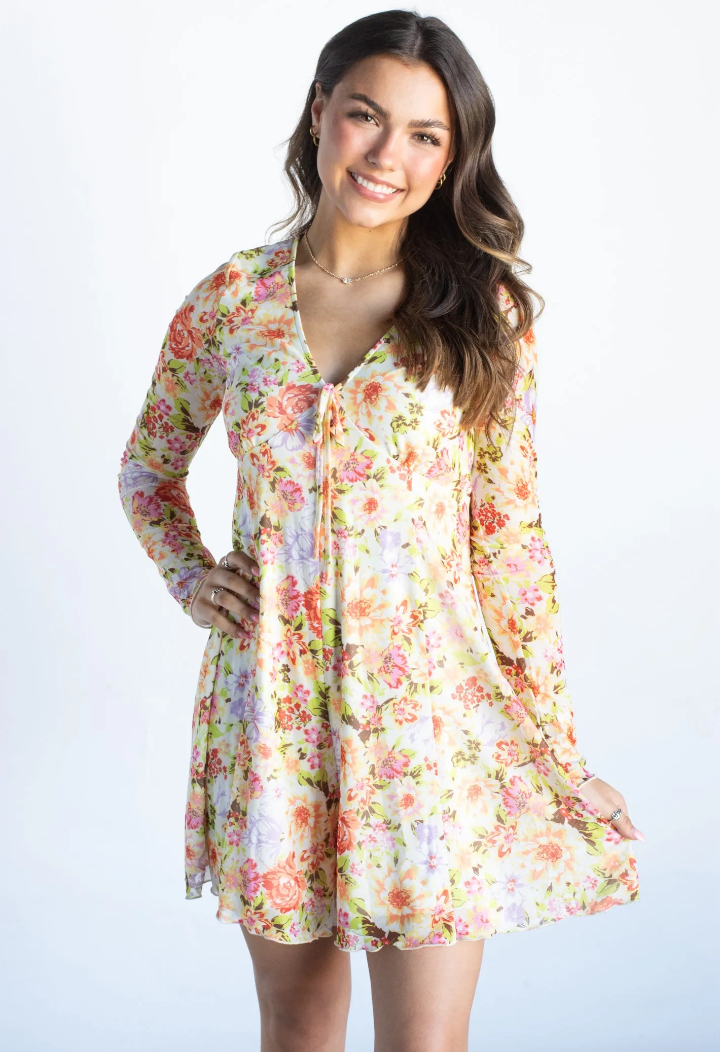 Wake up the City Cream Floral Romper