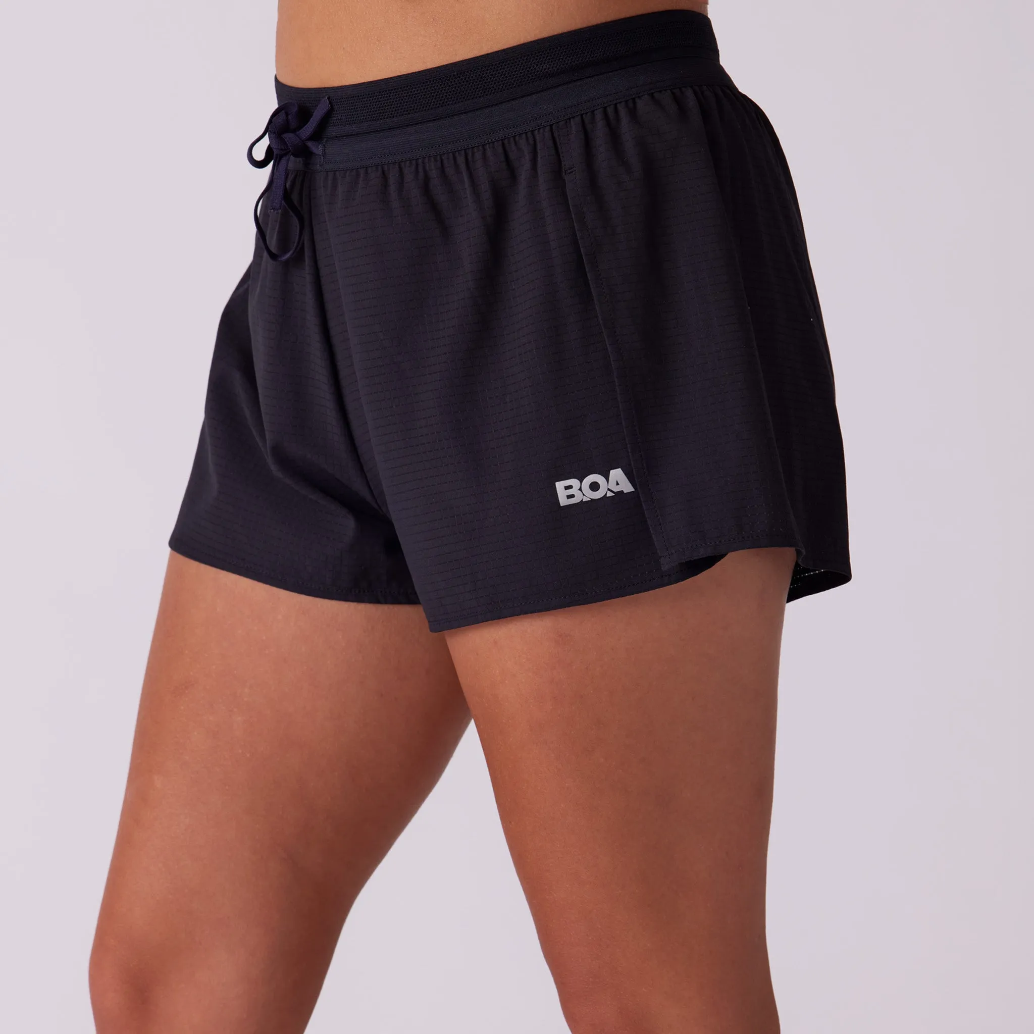 Women's Pace 2" Lined Full Split Short - Black