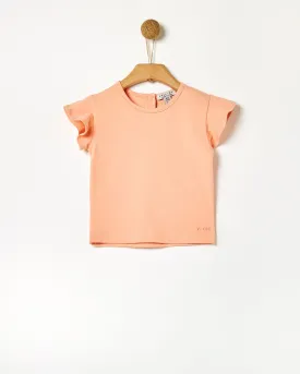 YELL-OH BASIC CORAL T-SHIRT